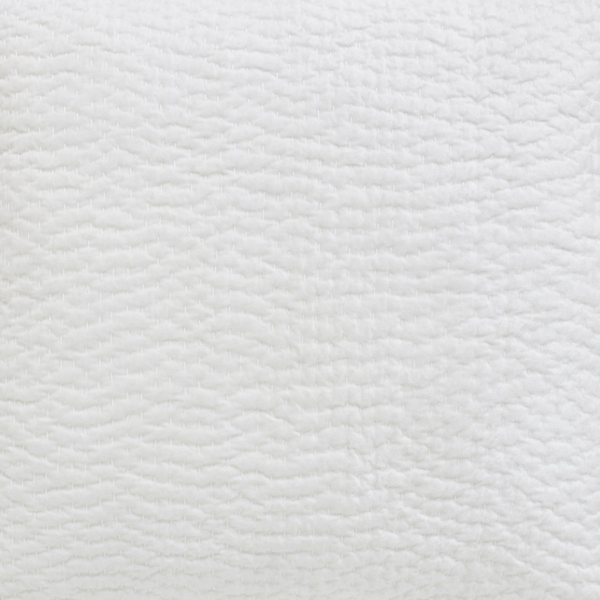 DE-182-3137_2|Close-up of white coverlet showcasing its distinctive subtly rippled, bumpy texture, ideal for elegant decor.