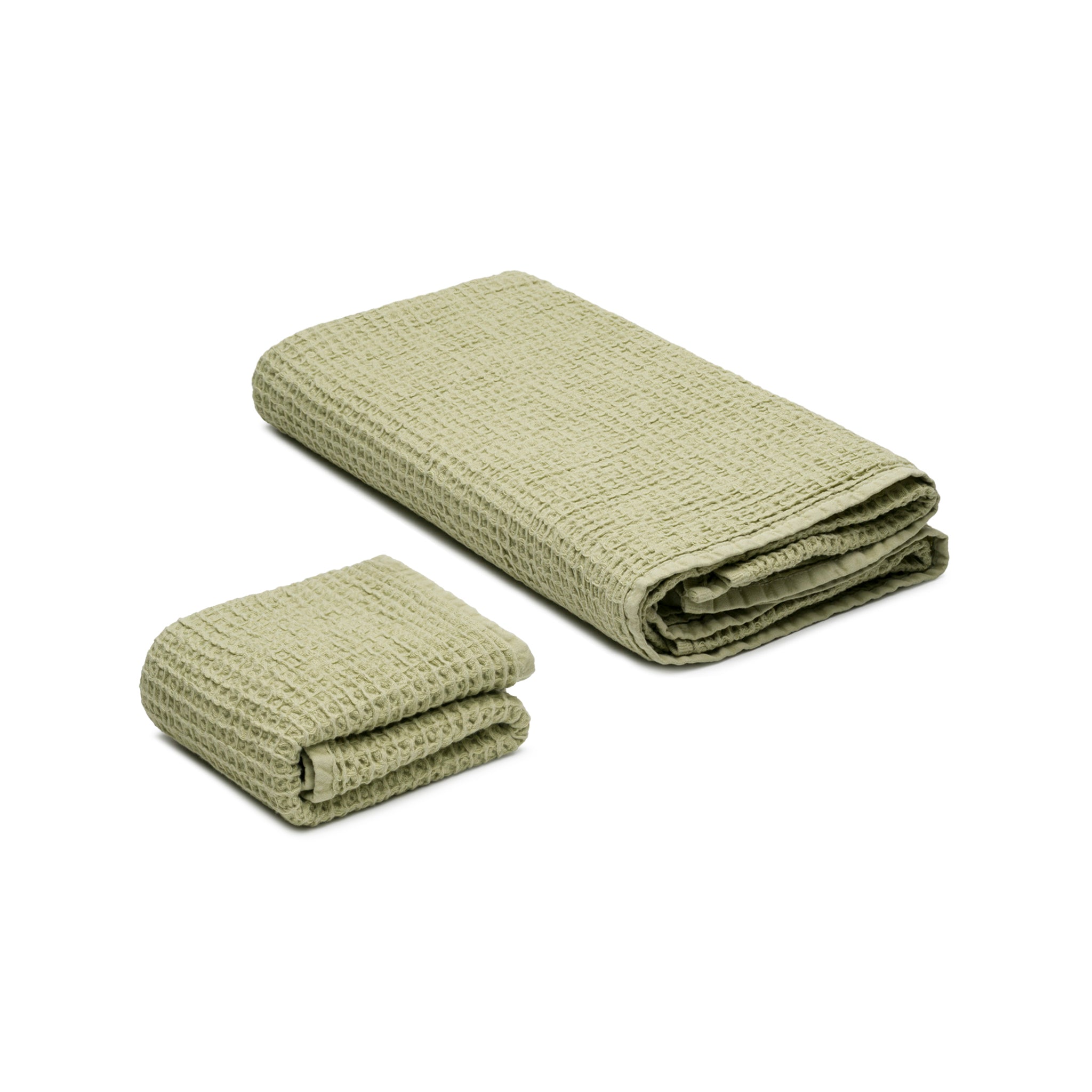 Waffle Turkish Cotton Bath and Hand Towels