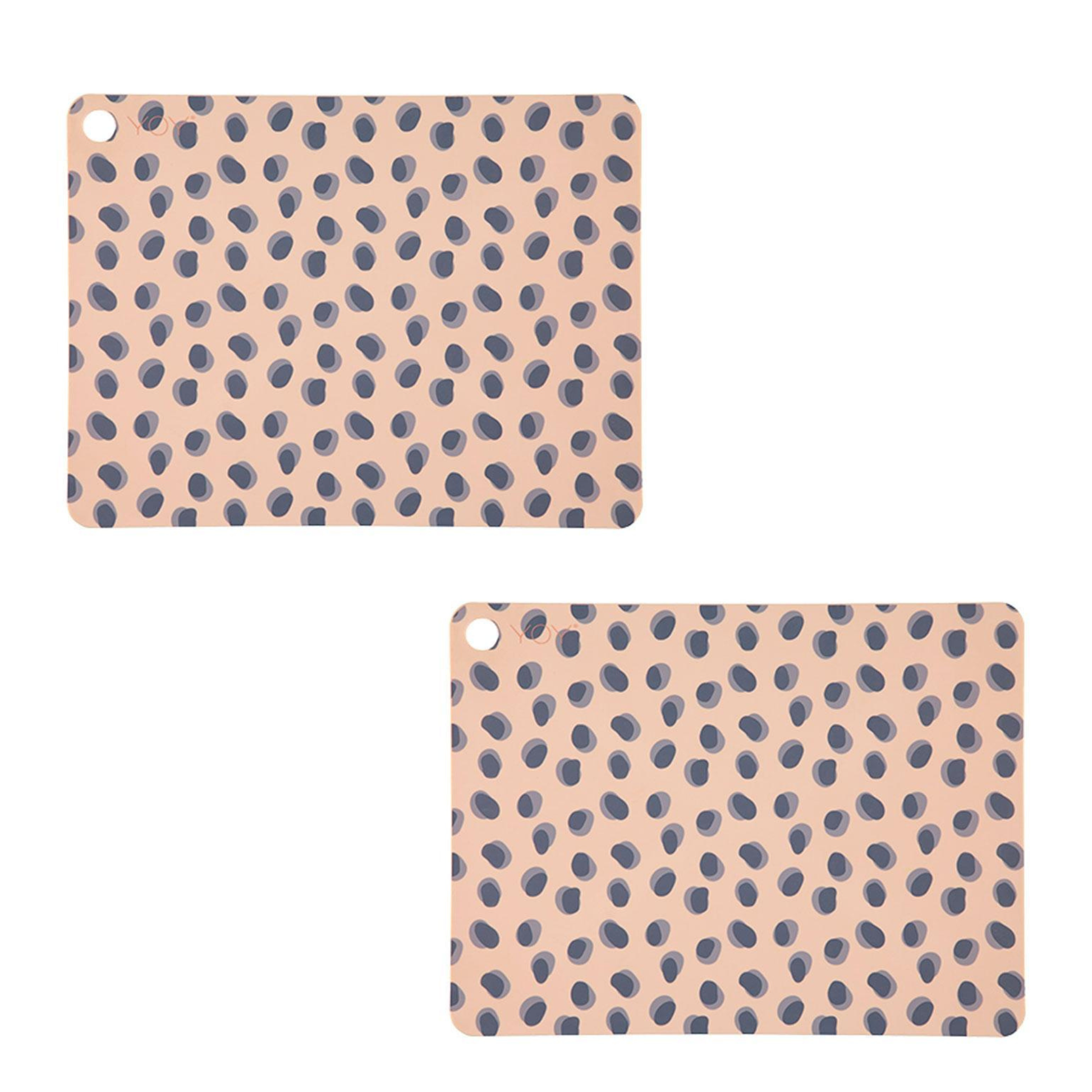 Set Of 2 Placemats In Leopard Dots By Oyoy 1