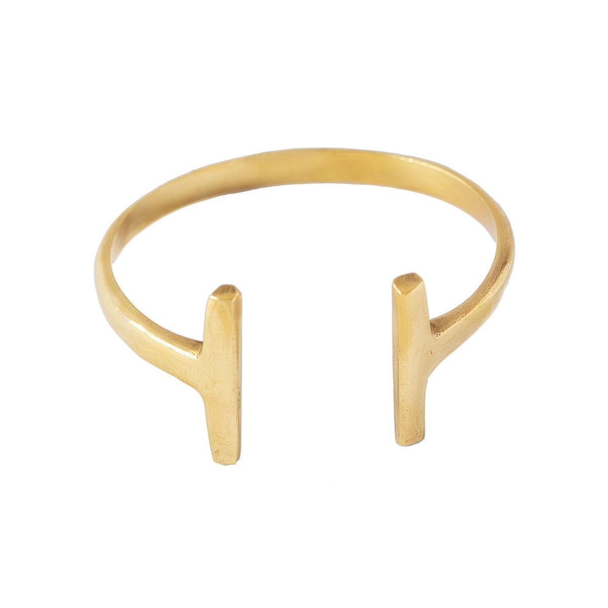 Double T Wrap Brass Bracelet | Simba Ecodunia