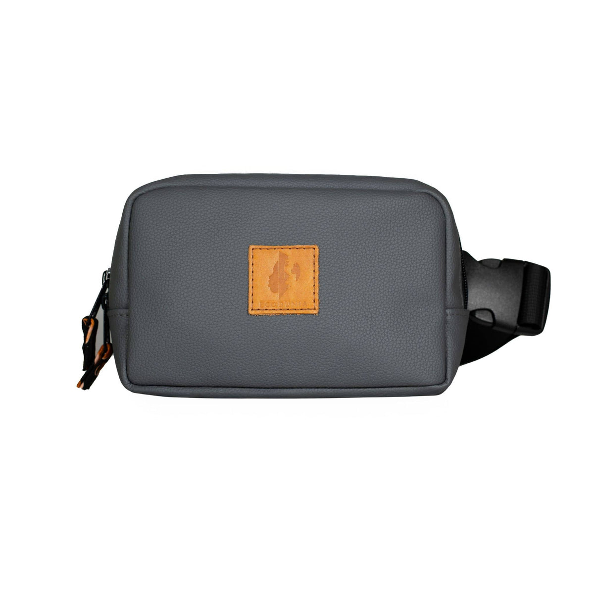 Vegan Leather Crossbody Belt Bag Ecodunia #color_gray
