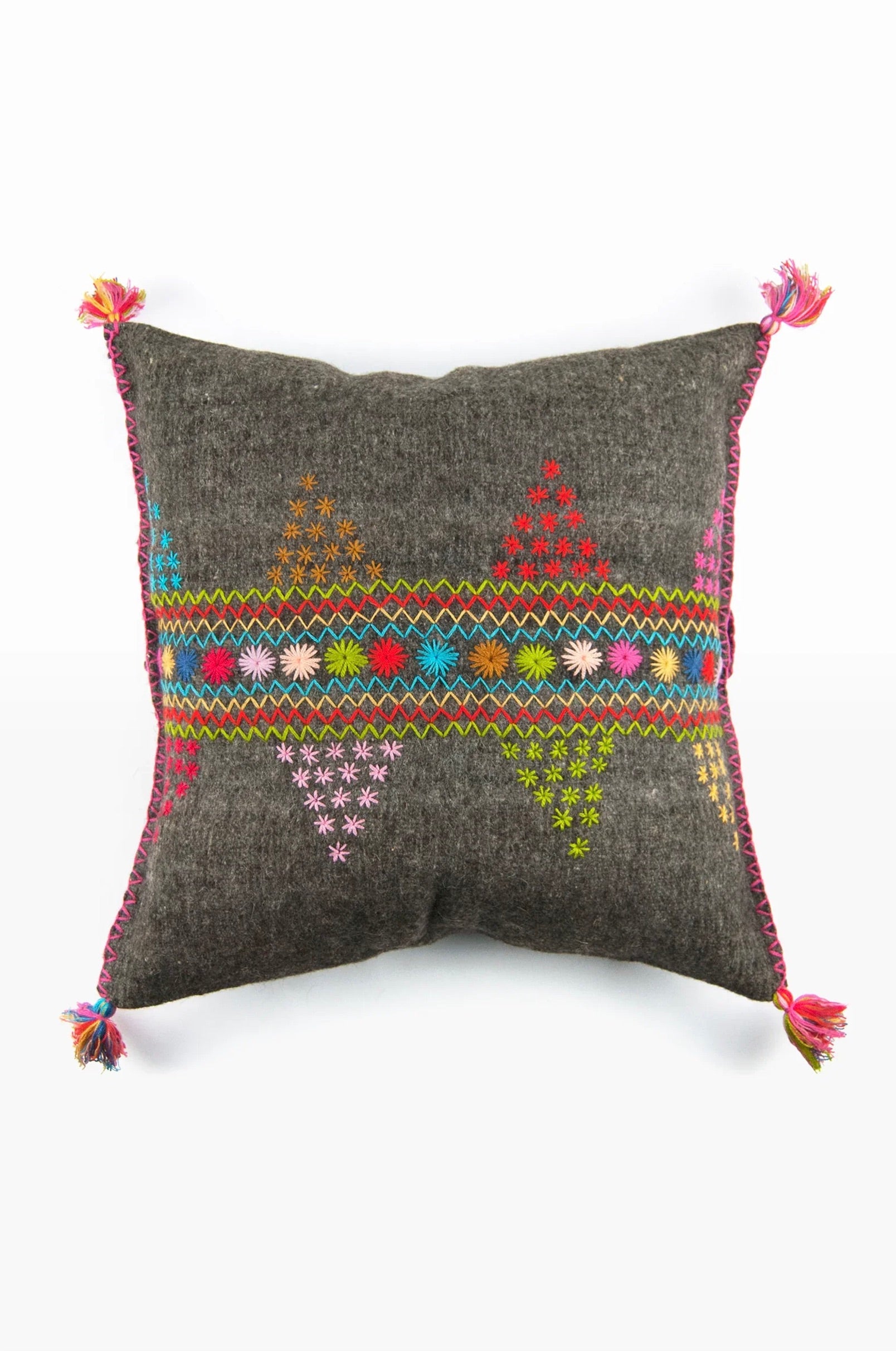 Erika Pillow - Grey/Multicolor (22X22)
