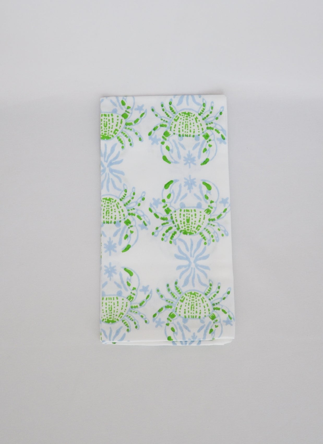 Organic Napkins (set of 4) - King Crab - Uniform Blue & Vine - The Mended Company
