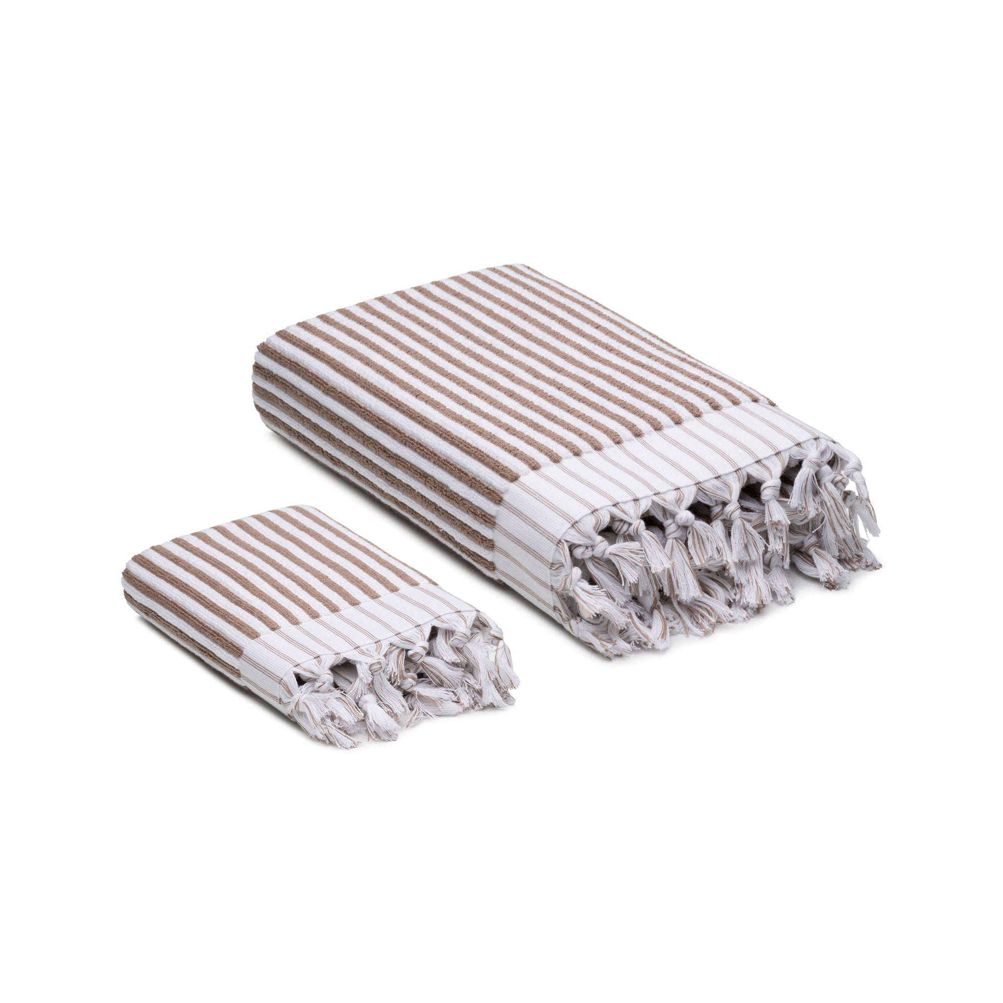 Stripes Turkish Cotton Terry Bath and Hand Towels