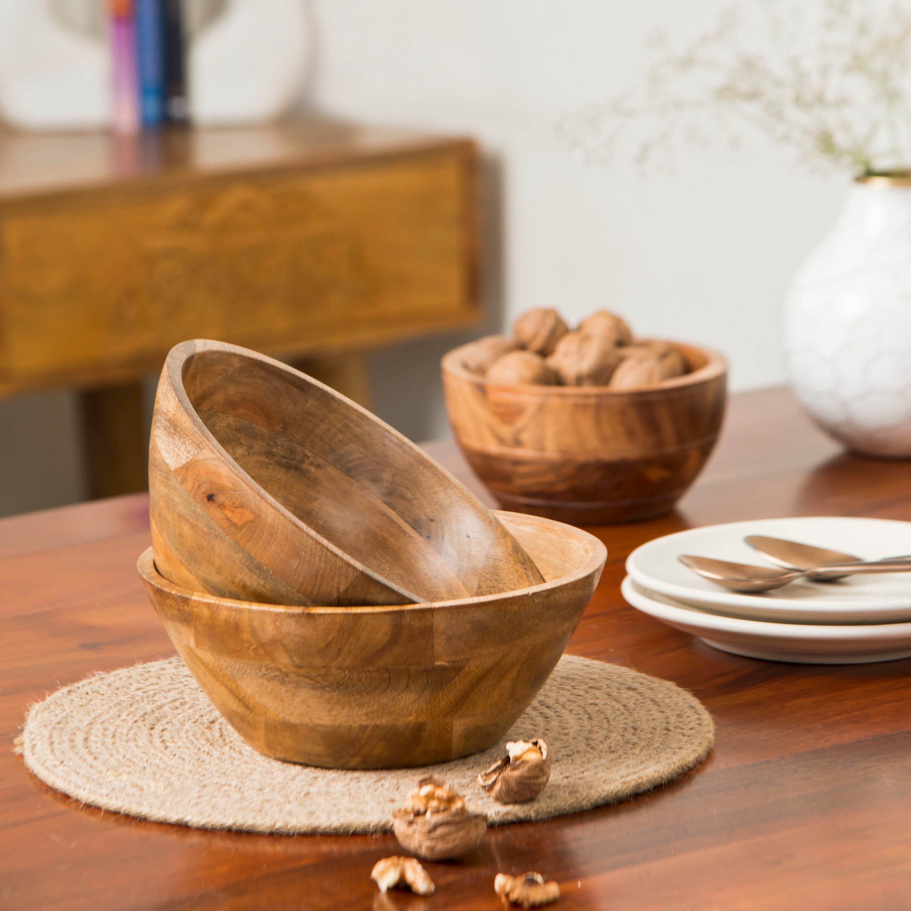 Verdan Mangowood Bowl Set - Thumbnail 5