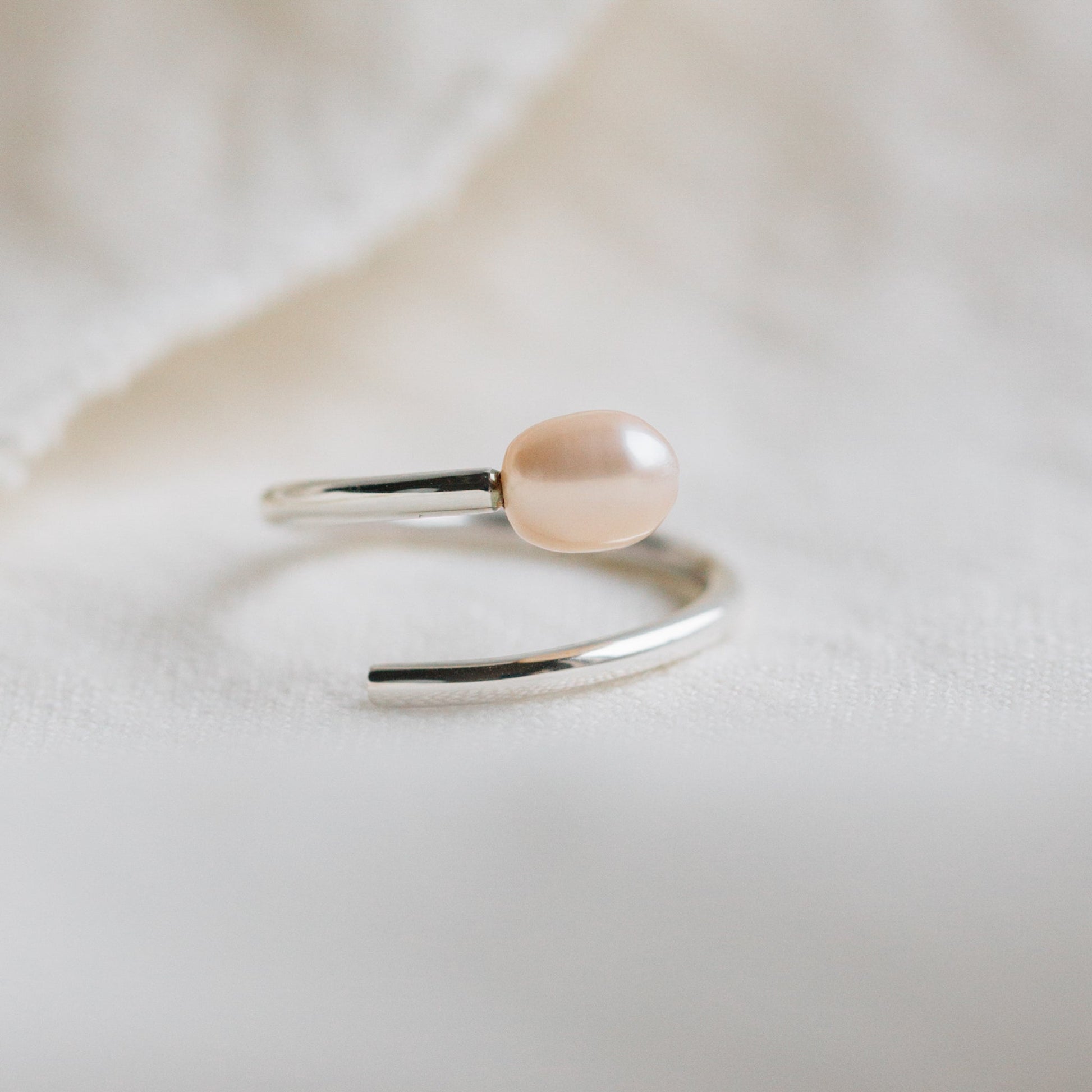 Ati Pearl Swirl Silver Ring - Ten Thousand Villages