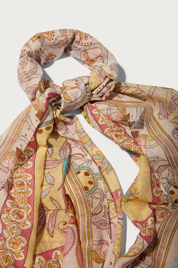 Paisley Palm Scarf - Multi