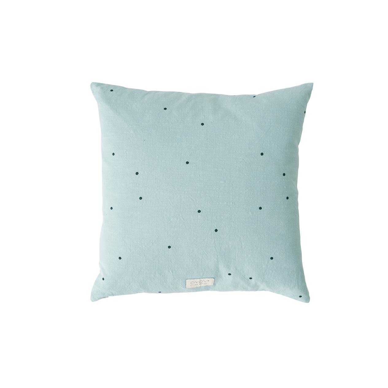 Kyoto Dot Cushion Square Dusty Blue By Oyoy L300286 1