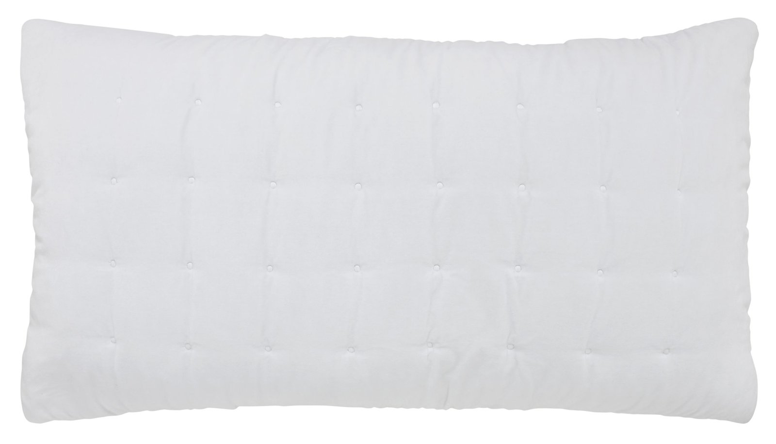 KS-353-2036_1|Crisp white quilted pillow sham with subtle stitched texture, perfect for creating a clean and inviting bedroom space.