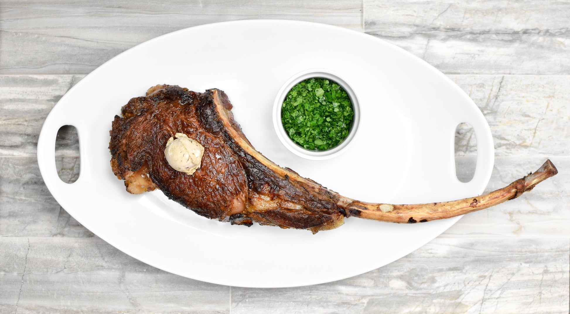 The Patio Daddy-O USDA Prime Dry Aged Prime Tomahawk Chop Box Black Garlic and Truffle-Steak-The Patio Daddy-O-Prince of Scots