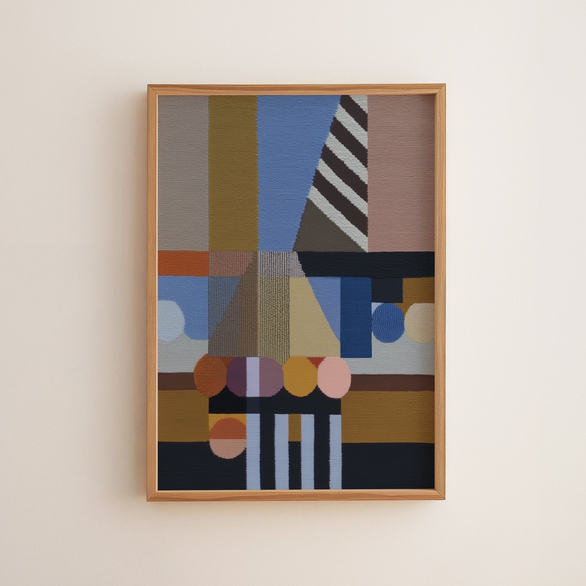 Woven Perspectives No. 05 — Geometric Abstract Art Print