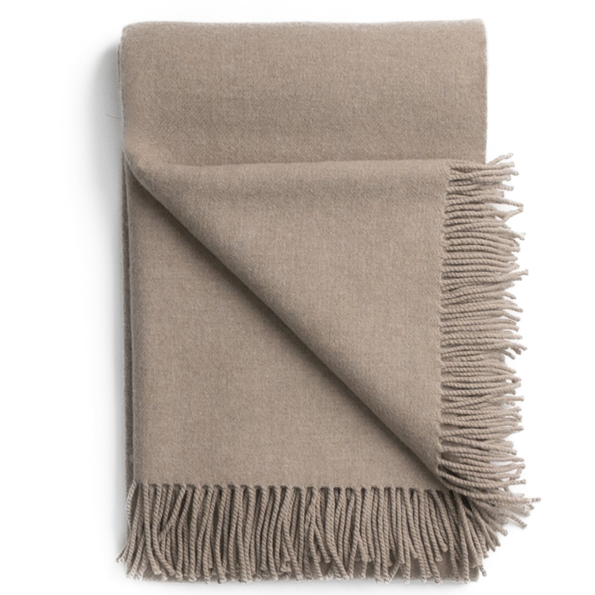 Newport Cashmere Throw ~ Stone ~-Blankets-[bar code]-Prince of Scots
