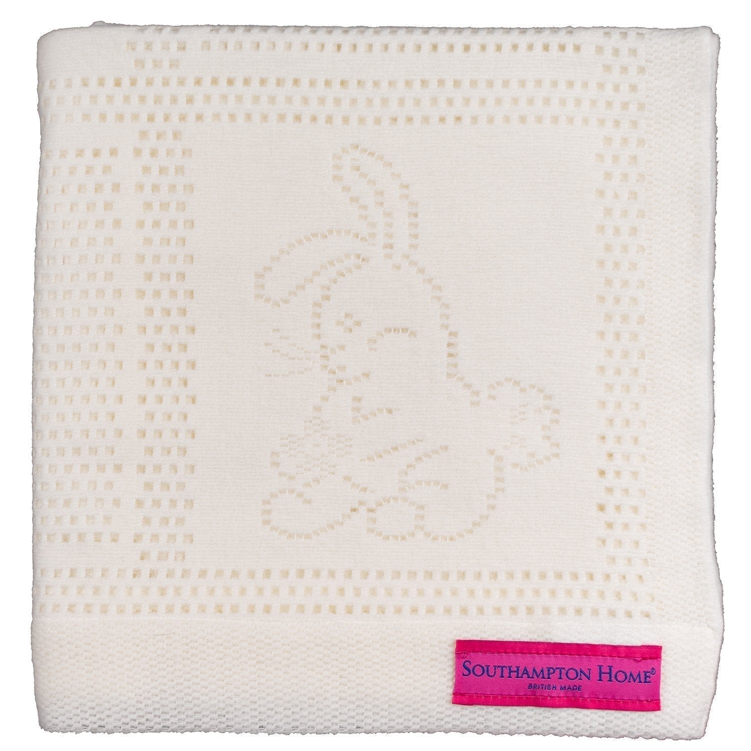 Southampton Home Lace Weave Bunny Baby Blanket ~ Ivory ~-Gifts-00810032751272-{sku]-Prince of Scots