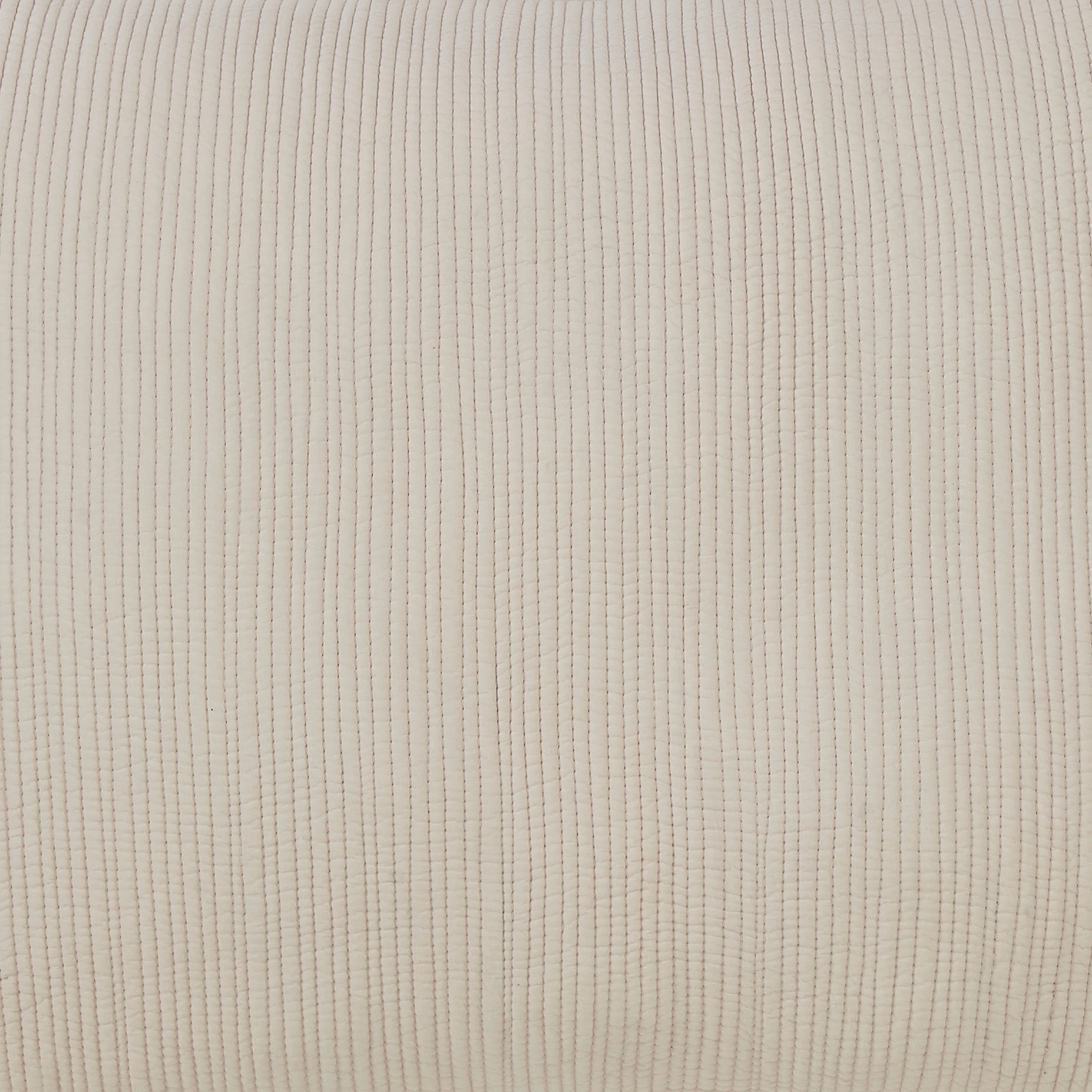 ES-161-2626-LOT1A_LOT1B_2|Beige Coverlet fabric close-up, revealing fine, dense vertical channel quilting. Features a consistent, ribbed texture.