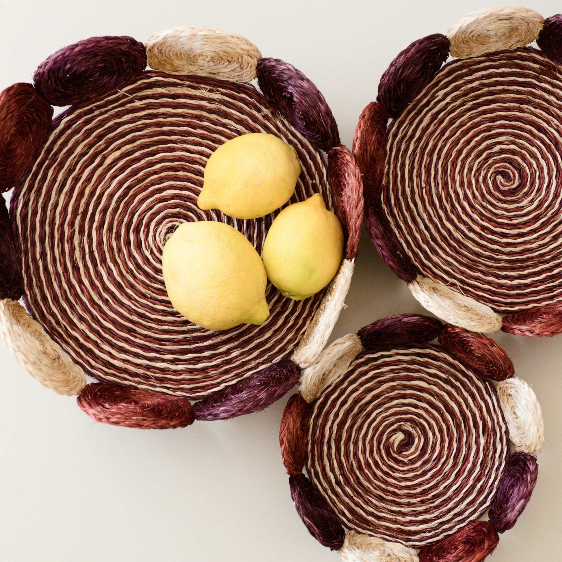 Baskets - Natural Woven Fruit Basket - Storage Basket, set of 3 | LIKHA - LIKHÂ