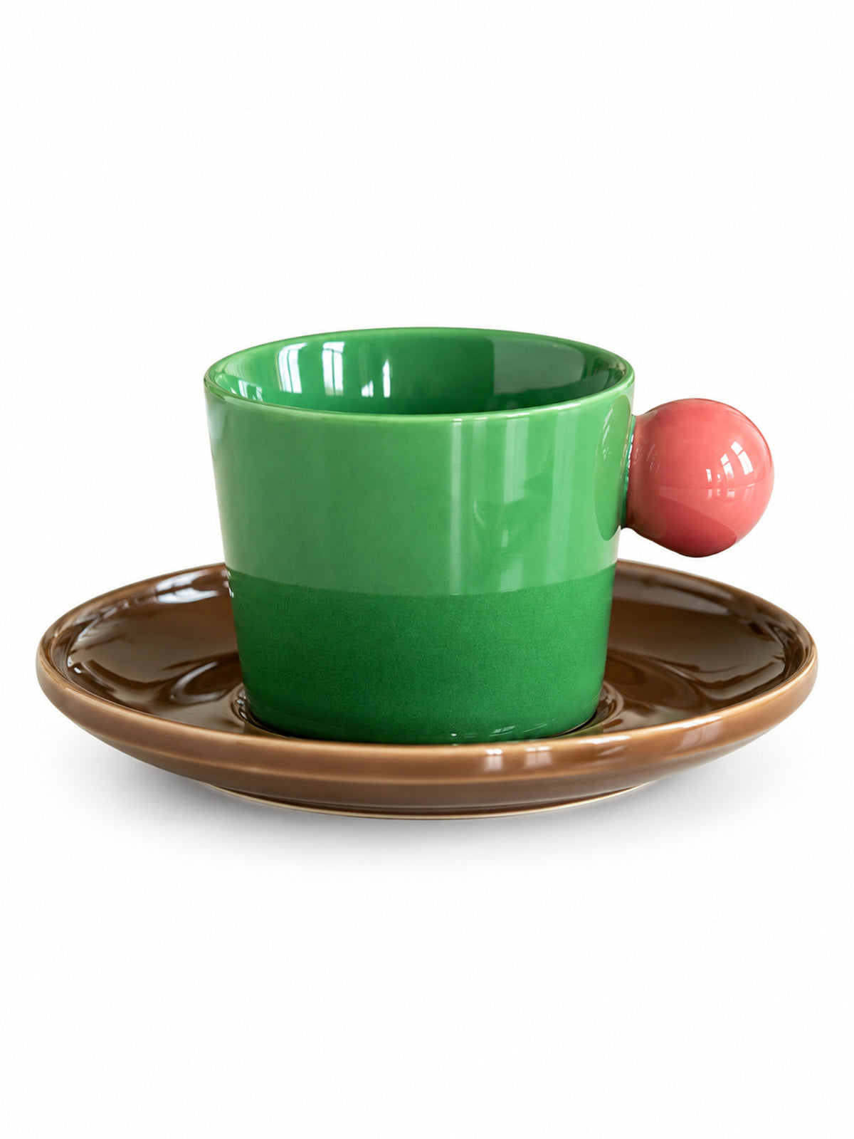 Handmade Skittles Coffee Mug With Saucer