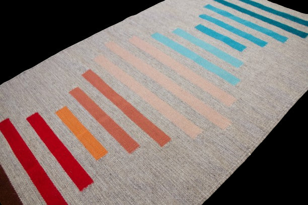 LOOM Imports handwoven ethical flat weave wool rugs. B Corp certified, women owned, fair trade, natural sustainable materials. 