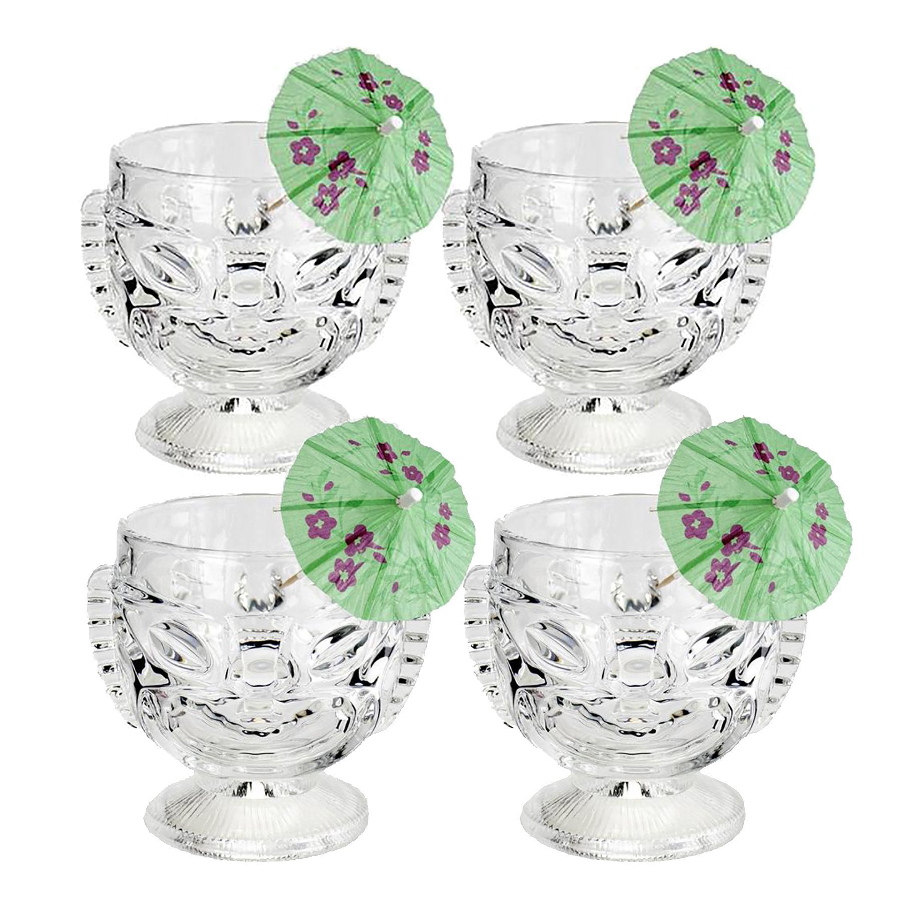The Original Double Sided Happy/Sad 16oz Tiki Glass ~ Set of 4 ~-Gifts-Prince of Scots-Prince of Scots