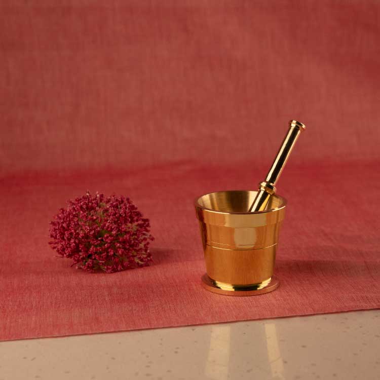Brass Mortar and Pestle P-TAL