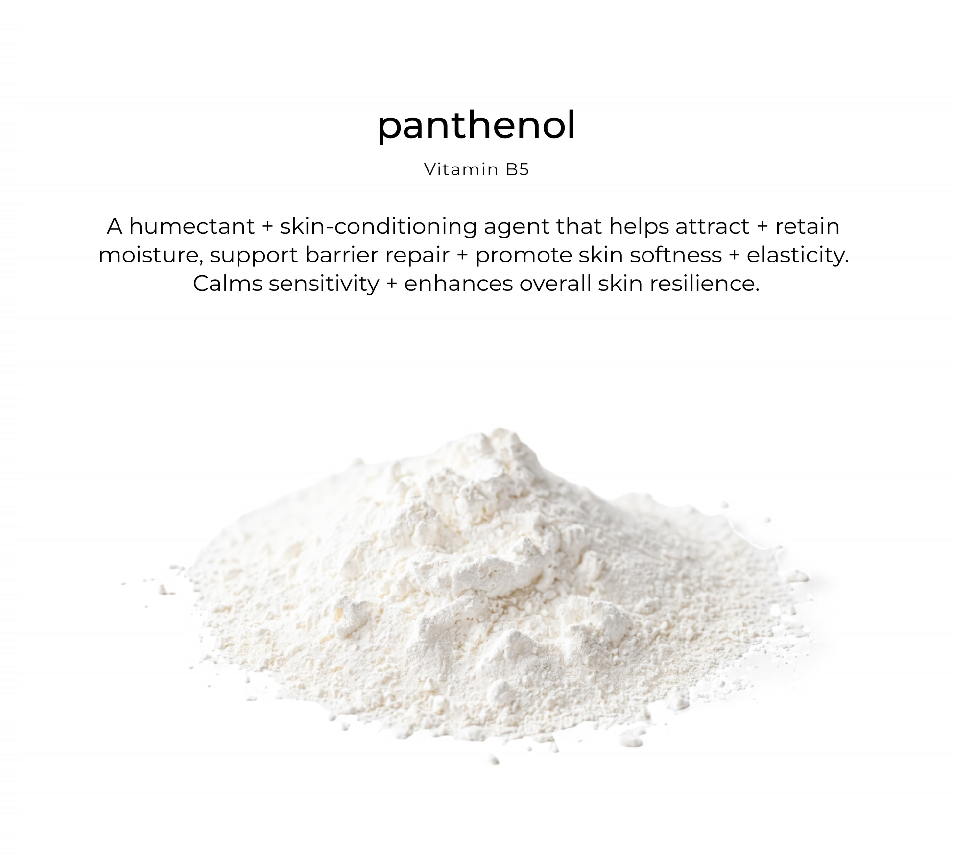 Panthenol (pro-vitamin B5) — key skincare ingredient