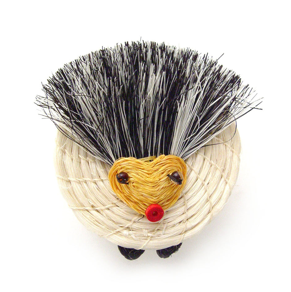 Mbare Hedgehog Lidded Basket - Thumbnail 2