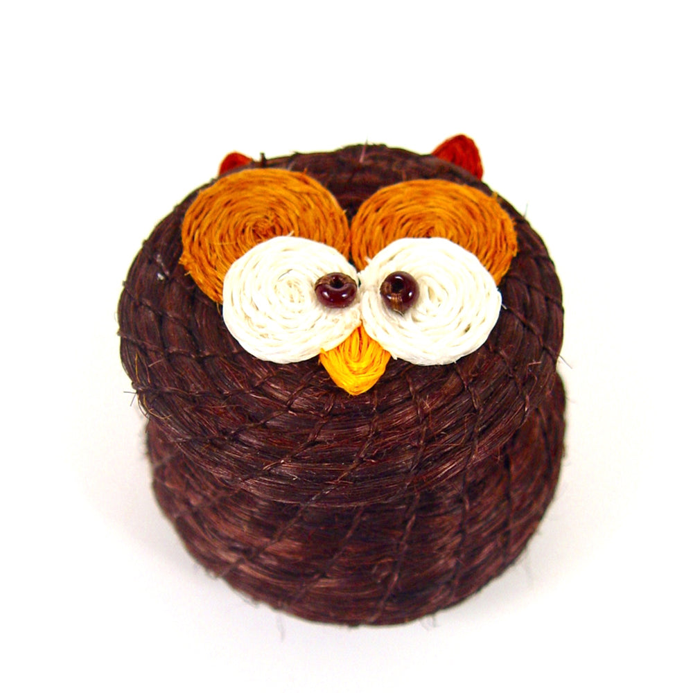 Mbare Owl Lidded Basket - Thumbnail 3