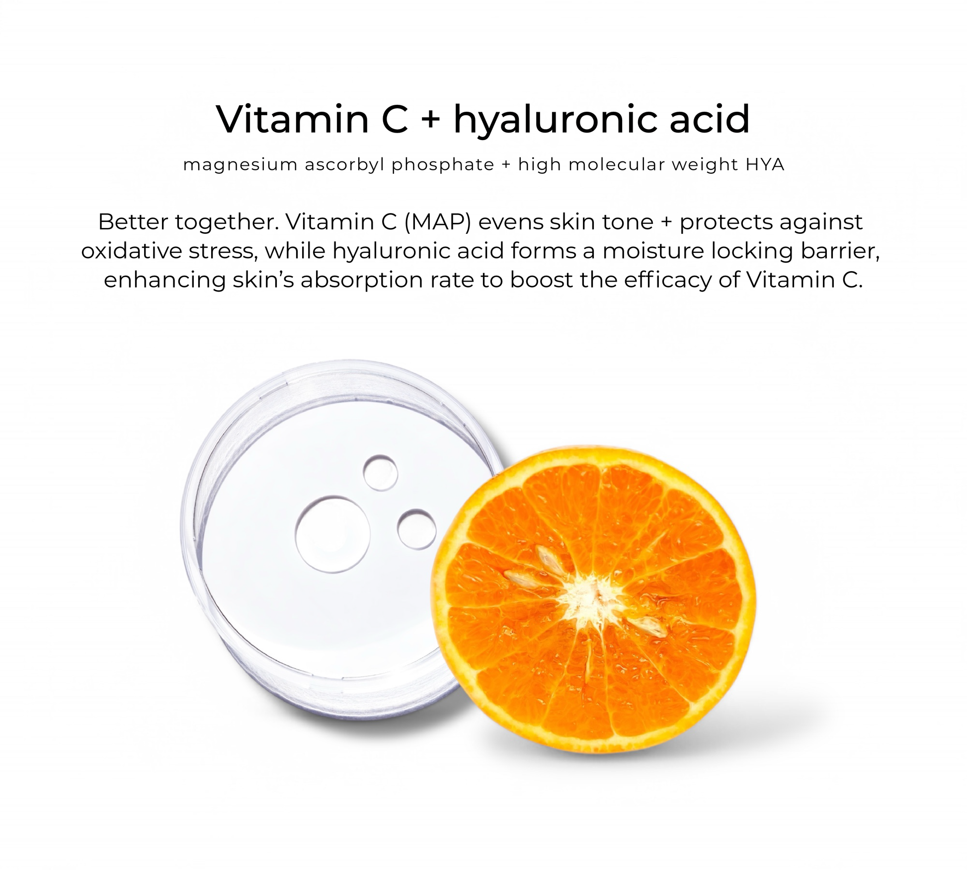 Vitamin C + hyaluronic acid — key ingredients in Dayglow serum
